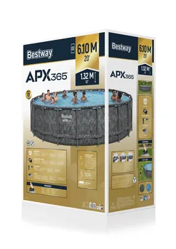 בריכת BESTWAY אולטרה עגולה דגם 561KE במידה 610X132 מסדרת APX החדשה