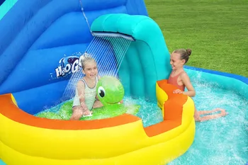 פארק מים מתנפח עם מגלשה רכיבה צב Bestway 53404