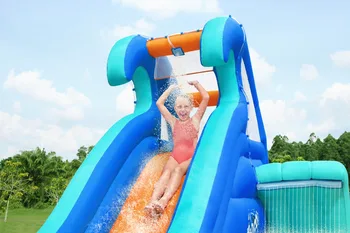 פארק מים מתנפח עם מגלשה רכיבה צב Bestway 53404