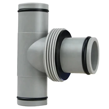 מפצל T בין צנרת 38 מ"מ לצנרת 32 מ"מ